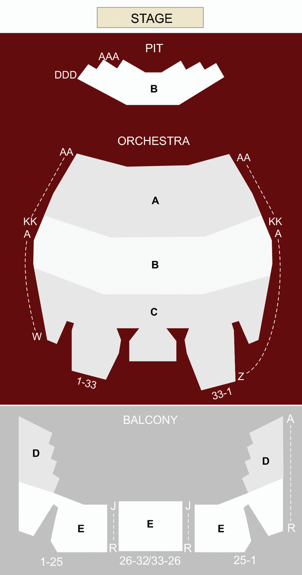 Bob Carr Performing Arts Centre Seating Chart