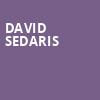 David Sedaris, Steinmetz Hall, Orlando